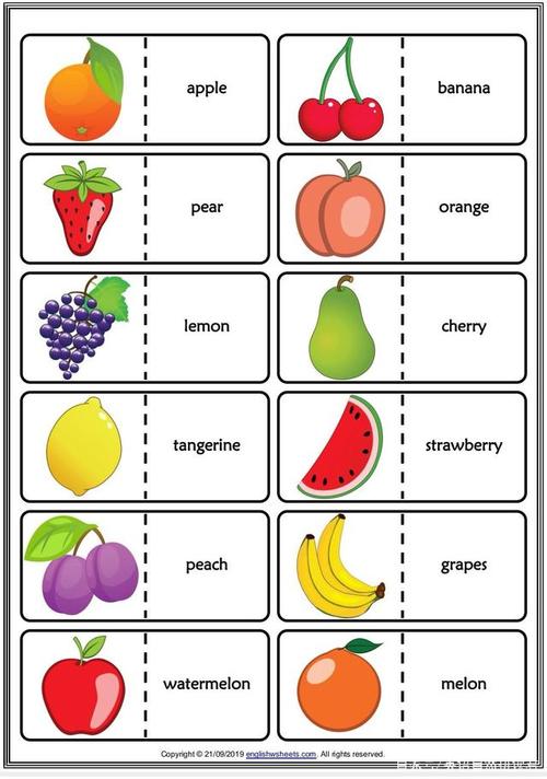 水果的英文单词